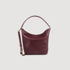 Leather Bucket Bag Tangoso Bordeaux
