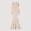 Knit Maxi Dress Beige